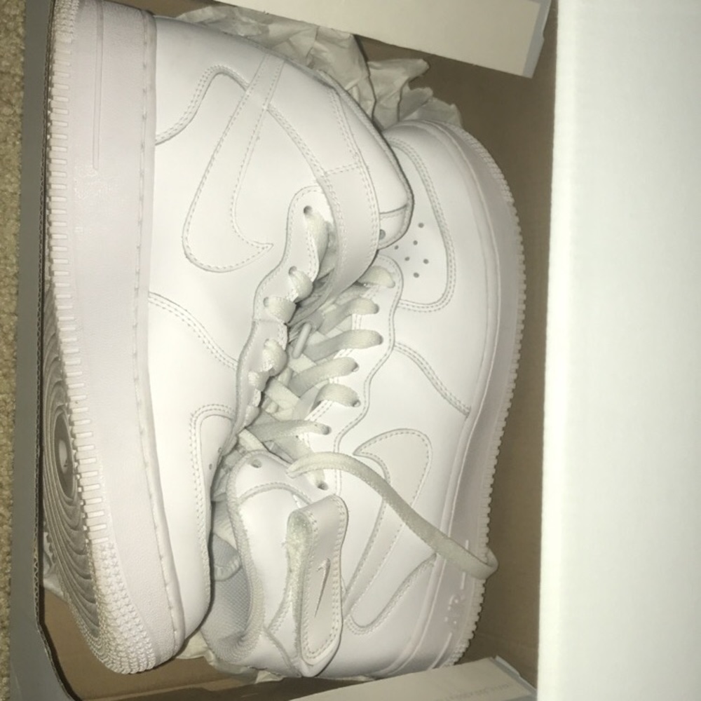 White Nike Air Force 1s